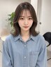 前髪+顔周りカット+コテ巻き￥ 3300 [仙台]