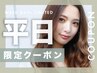【平日限定指名不可】カットカラーヘッドSPA (5分)毛髪強化ケラチンTR ¥9000