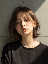 ロッソ 大橋店(Rosso) センターパートの柔らかブラウンボブ【大橋】