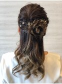 お花×ヘアアレンジ
