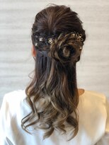 レイフィールド 扶桑店 お花×ヘアアレンジ