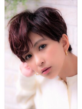 ソア 武蔵小杉(SOAR) 大人かわいい無造作カールとデザインカラー小顔丸みショートボブ