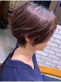 【直毛さんオススメ】手ぐしで毛流れショート×ボタニカルパーマ