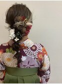 卒業ヘアセット