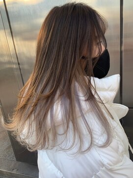 ファブ 千葉店(FaB) フェザーバング/カーキグレージュ/マッシュショートボブ[千葉駅]