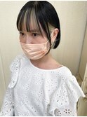ワイドバングボブ・インナーカラー