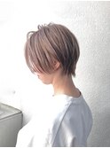 20代30代大人可愛い透明感ピンクブラウンケアブリーチ小顔
