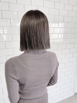 シアー(sheer) 《sheer/大黒》#切りっぱなしボブ#ラベンダーグレージュ