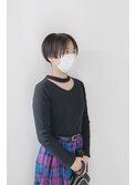 ナチュラルモードな刈り上げラインショート【吉祥寺】