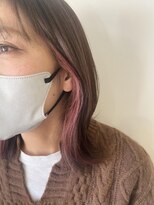 キートス ヘアーデザインプラス(kiitos hair design +) イヤリングカラーピンク