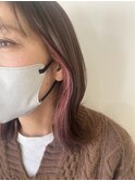 イヤリングカラーピンク