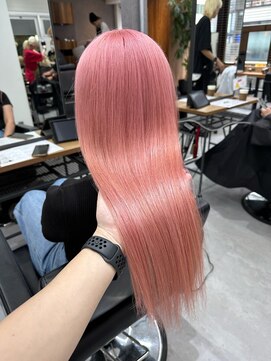 ネクスト 池袋(NEXT) ペールピンク★ダブルカラーで艶髪ロング！池袋