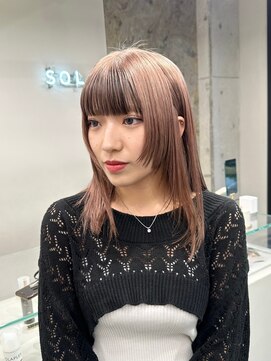 ソル 栄矢場町(SOL) 切りっぱなしボブ/美髪/ピンクブラウン[栄駅/矢場町駅]