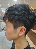 マッシュ×パーマ