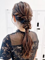 say.ヘアセットヘアアレンジパーティー結婚式ゆるふわアレンジ