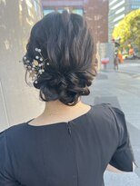 ペピンバイメルシー(pepin by merci.)&nbsp;＊ゆるっとアップスタイル【結婚式/お呼ばれ/イベント】