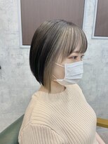 リミットバイアフィナー 大宮店(limit by Afinar)&nbsp;ヘムライト/インナーカラー/切りっぱなしボブ/