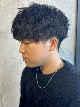 ニアウ 高崎店(Niau) 波巻きスパイラルパーマメンズパーマメンズマッシュ群馬高崎眉毛