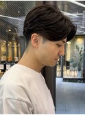 ダークアッシュ/ニュアンスパーマ/韓国マッシュ/スペインカール