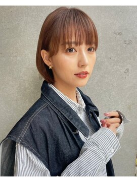 アッシュ 笹塚店(Ash) グレーベージュ/斜めバング/フレンチガーリー/ネイビー[笹塚]