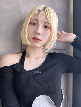 トルネード(TORNADO) 韓国ヘア 韓国ボブ ハイトーンボブ 切りっぱなしボブ S213