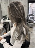 髪質改善縮毛矯正,レイヤー,縮毛矯正,白髪ぼかしハイライト.白髪