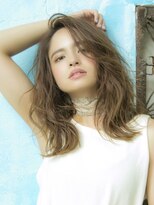 ロンド ルージュ 銀座店(Lond rouge)&nbsp;ウェーブミディアムメルティカラーxレイヤーカット韓国　銀座