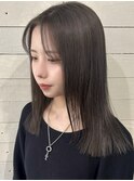 オリーブグレー/赤み消しカラー/ブリーチ無しカラー
