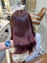 コル(CoL) ブリーチなしでもできる!チェリーレッドカラー♪