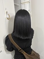 リュンヌ(Lune)&nbsp;外ハネボブ×ブルーブラック/艶髪/美髪/モテ髪/YU145