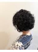 くせ毛を活かすレイヤーボブ　ニューヨークドライカット