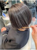 白髪ぼかし　セミディ　シアーカラー　【藤沢　藤沢駅】