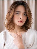 □オンブレカーキベージュエアリーミディ403戸田公園20代30代