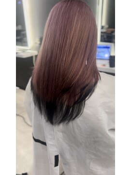 デザインサロンリア(design salon Lia) ピンクベージュ裾カラー