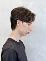 エリマバイフィフス 調布(elima by fifth) 調布センターパートフェザーパーマショートメンズパーマ刈り上げ