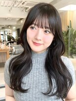 ミンクス 原宿店(MINX)&nbsp;レイヤーカット 顔周りカット 前髪カット シースルーぱっつん