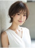 ☆イメチェンピンクベージュアンブレラカラー前髪クールショート