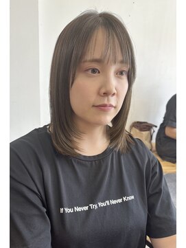 ムニ(MUNI) ＊ミディアムレイヤー×グレージュ＊