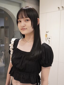 うるツヤ/ダークブラウン/ロングレイヤー/髪質改善