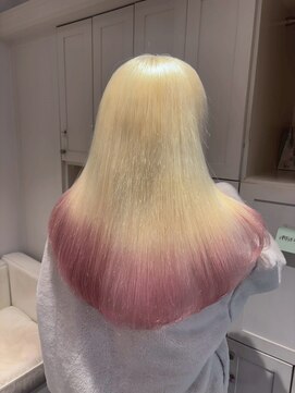 ベレーザ 渋谷(BELEZA) 17295全頭ブリーチリタッチレイヤーアンブレラカラー