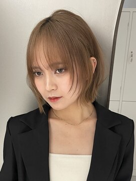 サンドイエナ 横浜店(sand yena) くびレイヤーボブルフネビージュ小顔ワンレンこなれミディ
