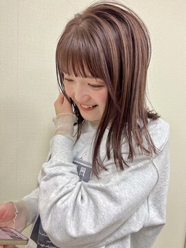 ハンズクラン(HANDS CLAN) パツっとbobとピンクラベンダーカラー