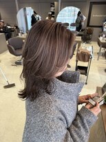 クオール(Quol)&nbsp;【ポイントハイライト】ミルクティーグレージュ　脱白髪染め片野