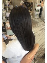 アシャ ヘアー ソリューション 神戸店(asha hair solution)&nbsp;ミルクティーブロンド/ダークブルー/デジタルパーマ/摂津本山