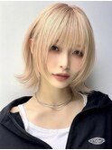 ブリーチカラー/レイヤーカット/ウルフカット/ダブルカラー