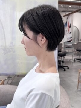 インスヘアー 梅田(INCE HAIR) 大人可愛い20代30代小顔ショートボブ韓国風黒髪