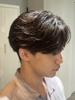 ブルニール 中崎町(BLEUNIR) フェザーパーマ 韓国メンズ シースルーマッシュ