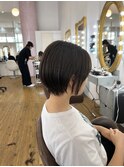 大人美シルエット×丸みショート