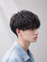 アースコアフュールボーテ 高岡店(EARTH coiffure beaute) ミルクティーベージュダブルカラーケアブリーチセンターパート