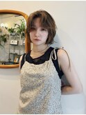レイヤーボブ/フレンチボブ/くせ毛風パーマ/顔周り/20代30代